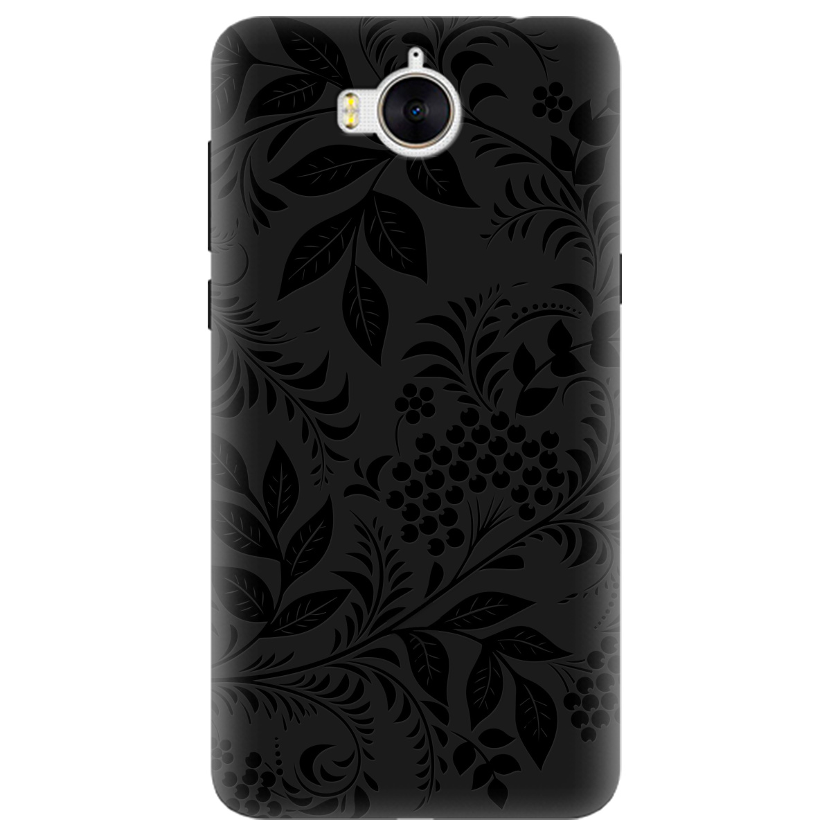 Чехол для Huawei Y5 2017 черный матовый soft touch Art - фото 1