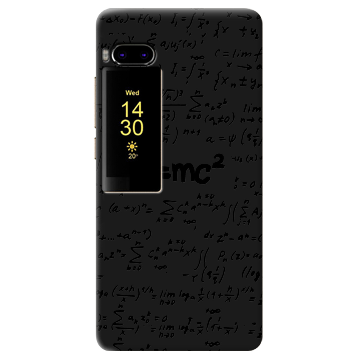 Чохол для Meizu Pro 7 чорний матовий soft touch Black Einstein - фото 1