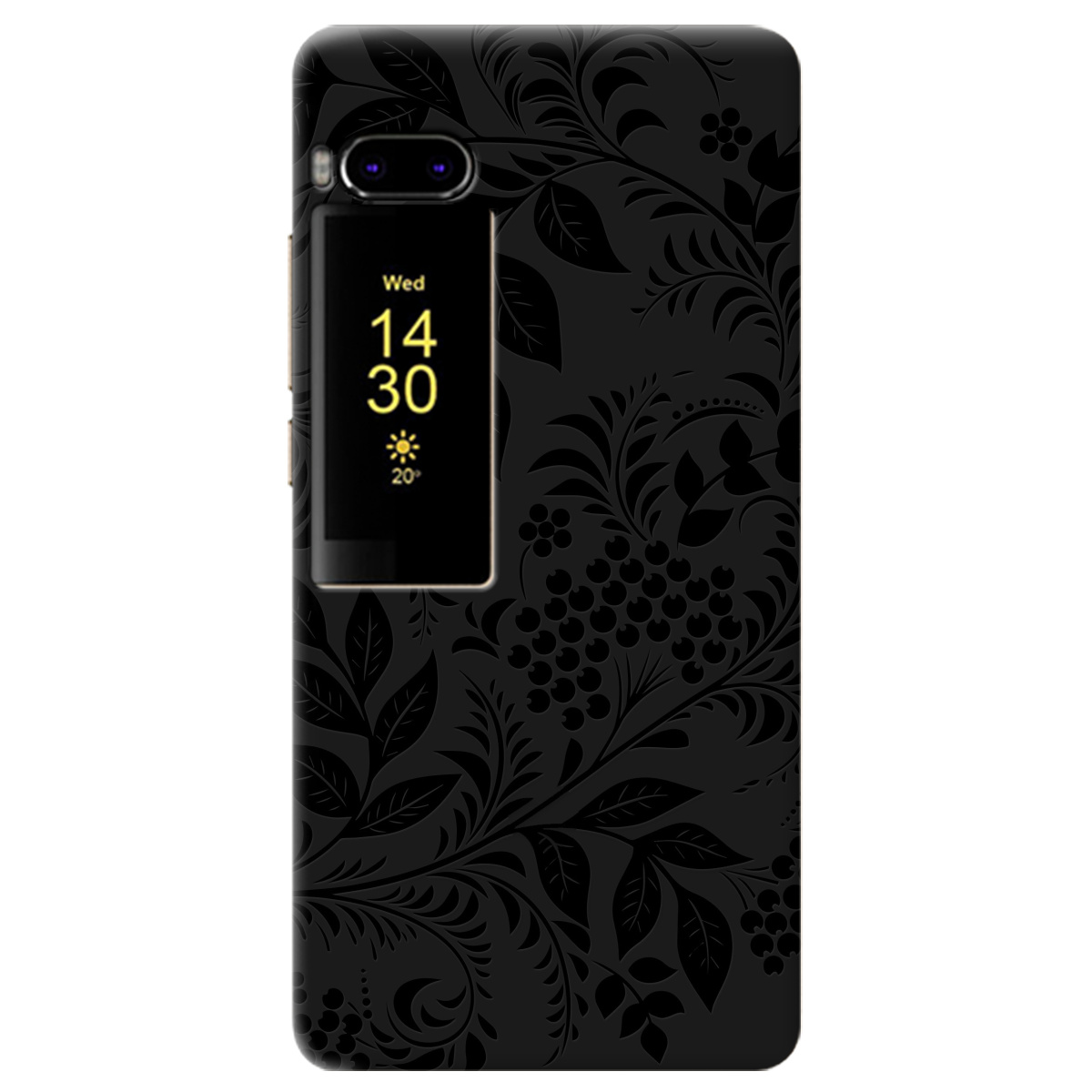 Чохол для Meizu Pro 7 чорний матовий soft touch Art - фото 1