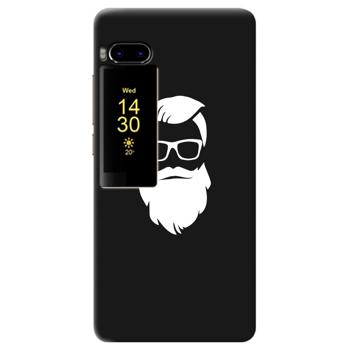Чохол для Meizu Pro 7 чорний матовий soft touch Beard - фото 1
