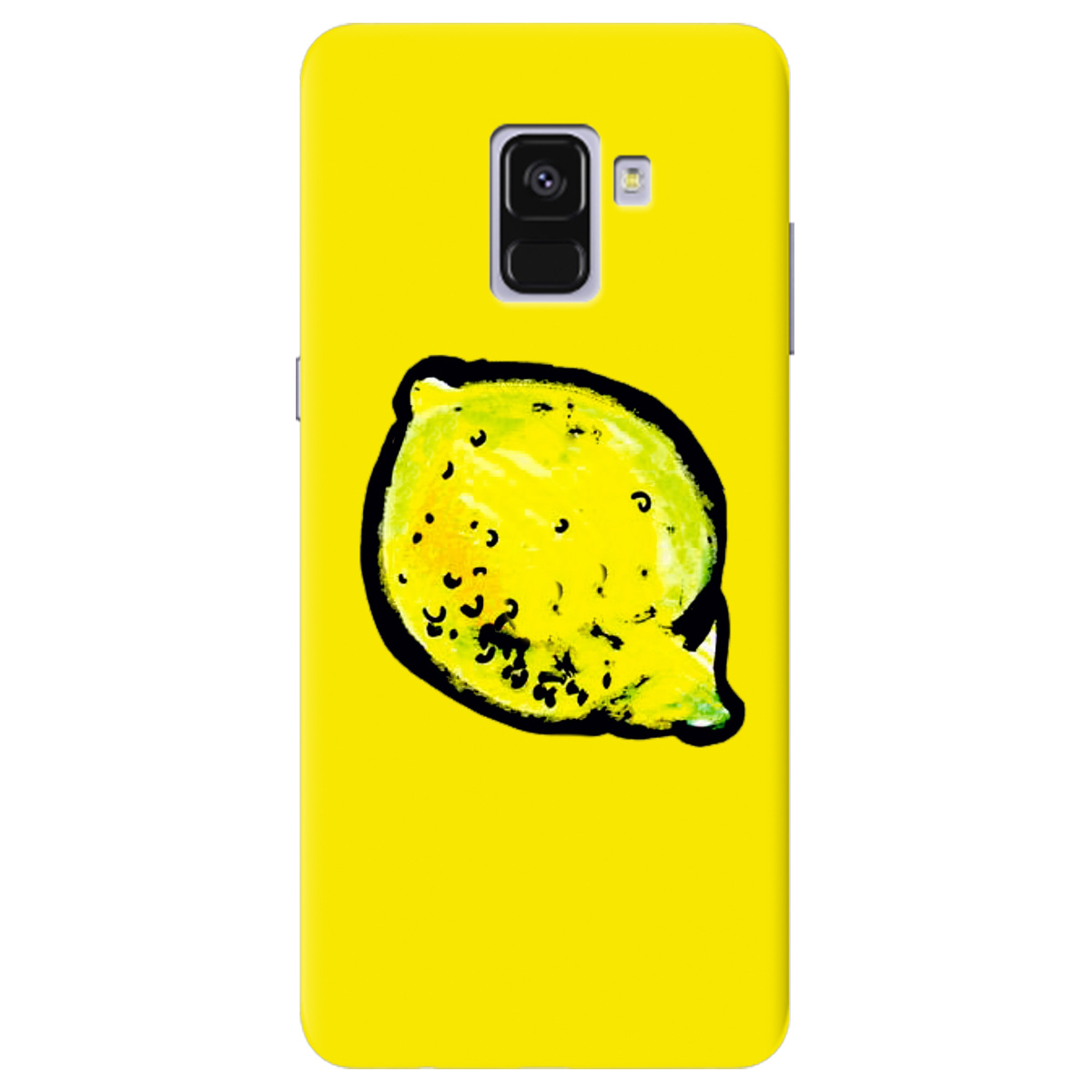 Чехол для Samsung Galaxy A8 Plus 2018 lemon - фото 1
