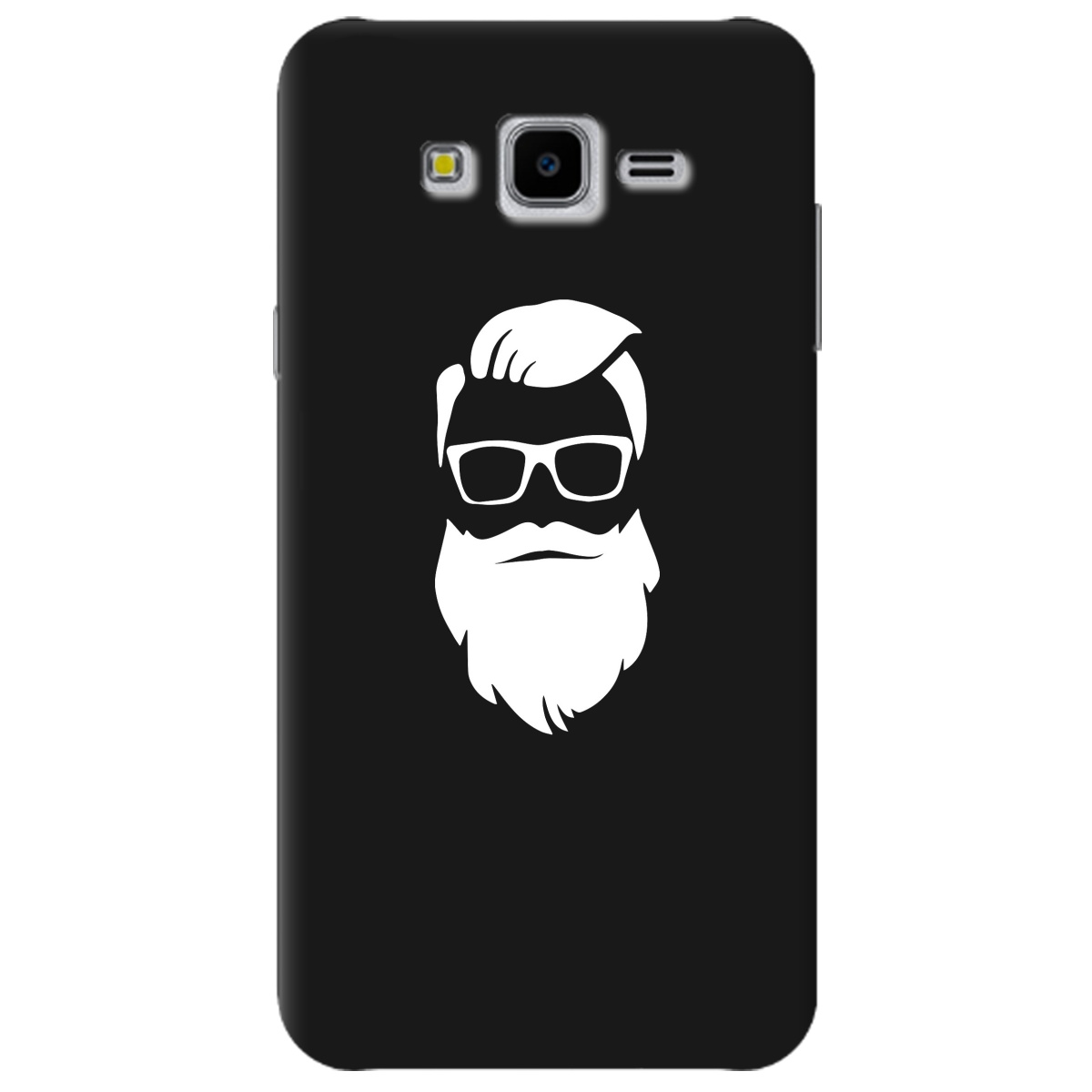 Чехол для Samsung Galaxy J7 Neo J701F / DS черный матовый soft touch Beard - фото 1