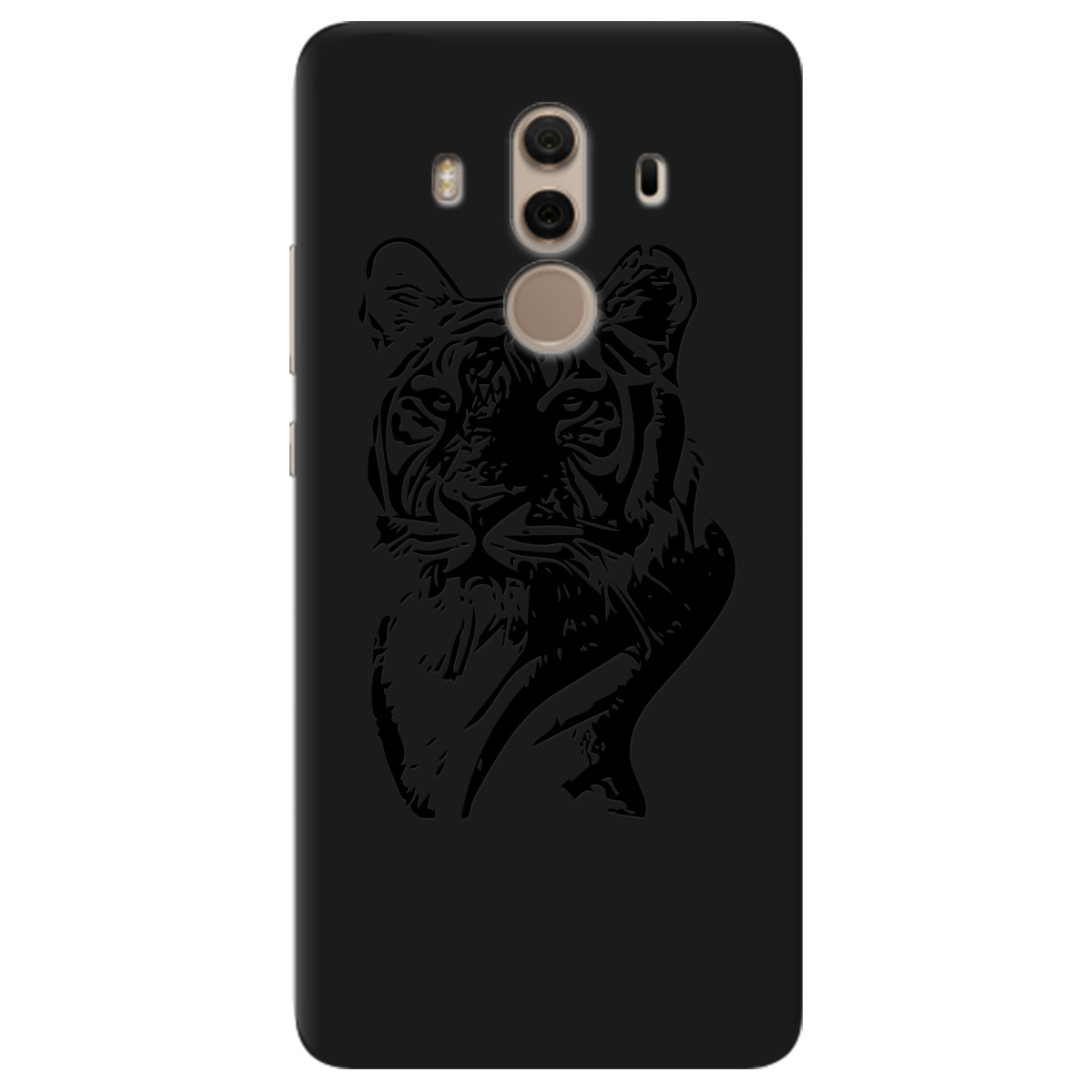 Чохол для Huawei Mate 10 Pro чорний матовий soft touch Tiger - фото 1