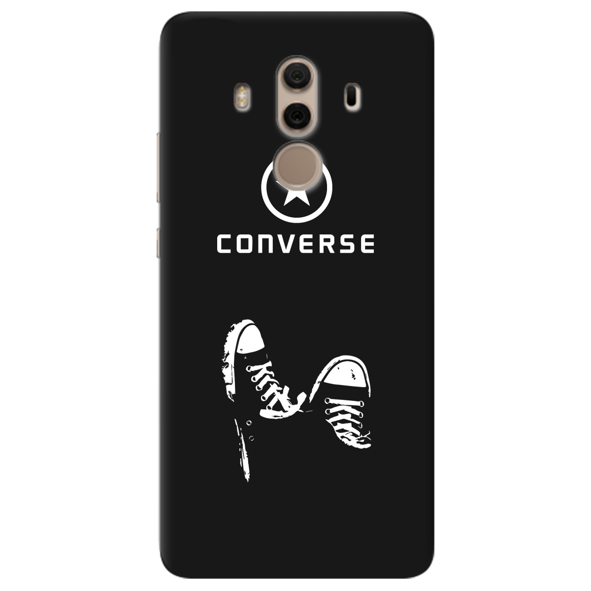 Чохол для Huawei Mate 10 Pro чорний матовий soft touch Converse - фото 1