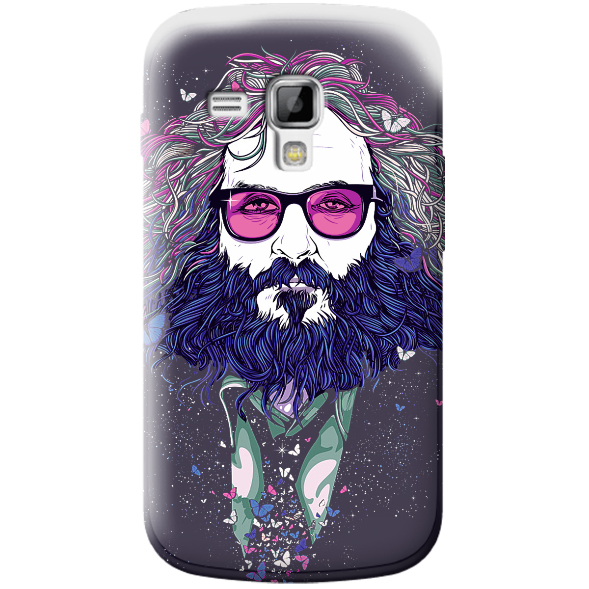 Чехол для Samsung Galaxy S Duos S7562 Blue Beard - фото 1