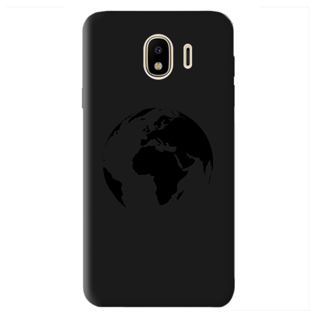 Чехол для Samsung Galaxy J4 2018 черный матовый soft touch Planet - фото 1