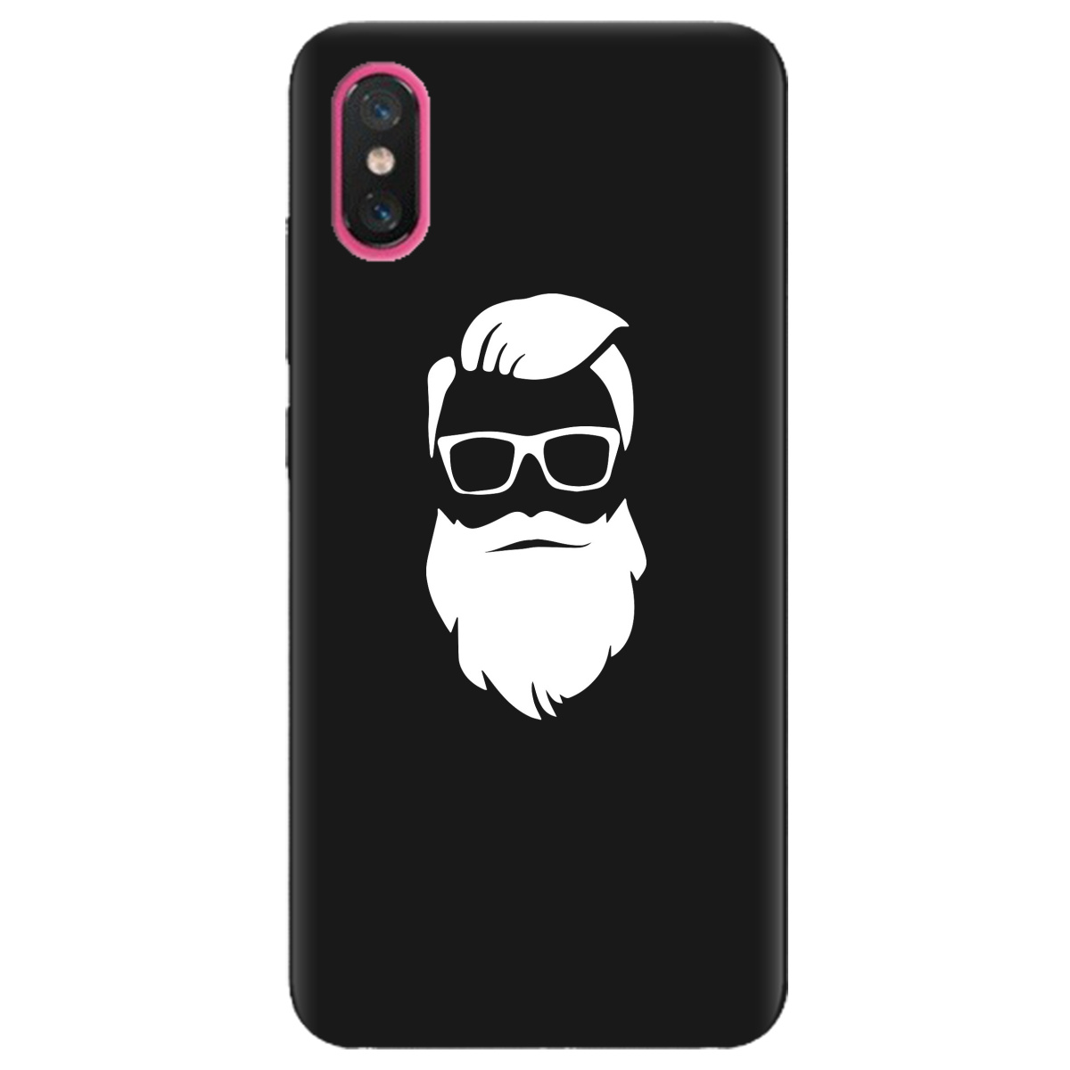Чохол для Xiaomi Mi 8 Pro чорний матовий soft touch Beard - фото 1