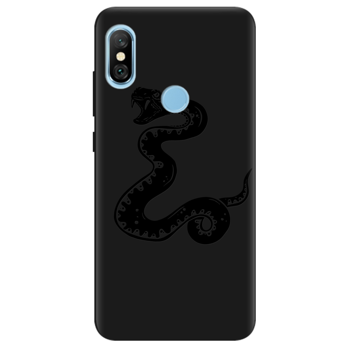 Чехол для Xiaomi Redmi Note 6 Pro черный матовый soft touch Сobra - фото 1