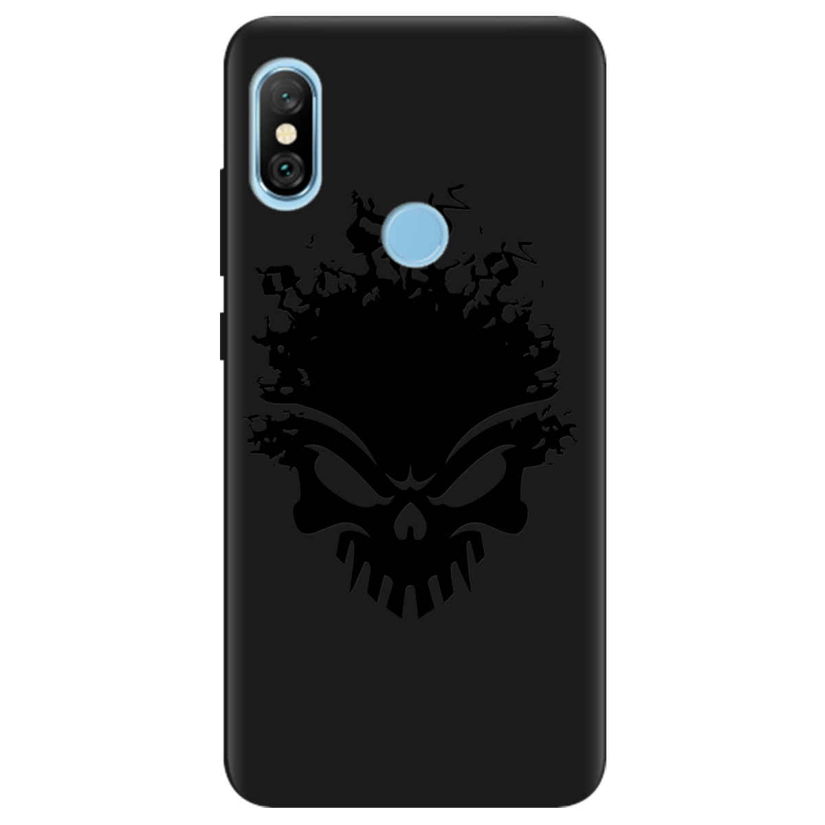 Чехол для Xiaomi Redmi Note 6 Pro черный матовый soft touch Ugolek - фото 1