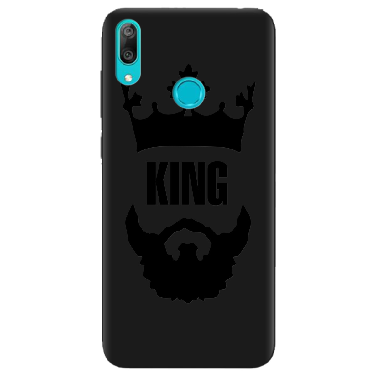 Чохол для Huawei Y7 2019 чорний матовий soft touch King - фото 1