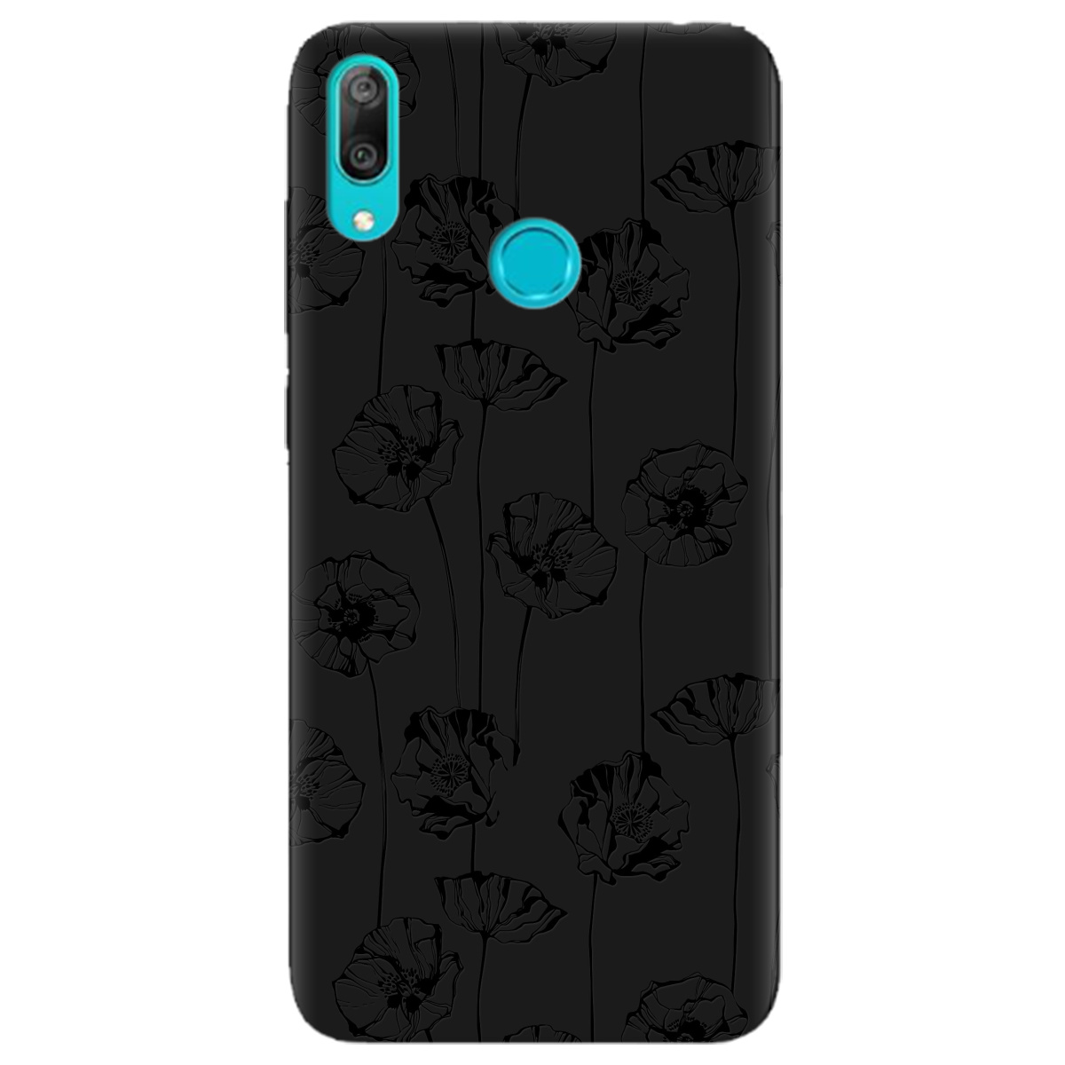 Чохол для Huawei Y7 2019 чорний матовий soft touch Mallow - фото 1