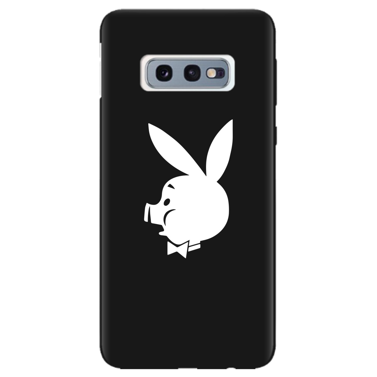 Чехол для Samsung Galaxy S10e черный матовый soft touch Piggy - фото 1