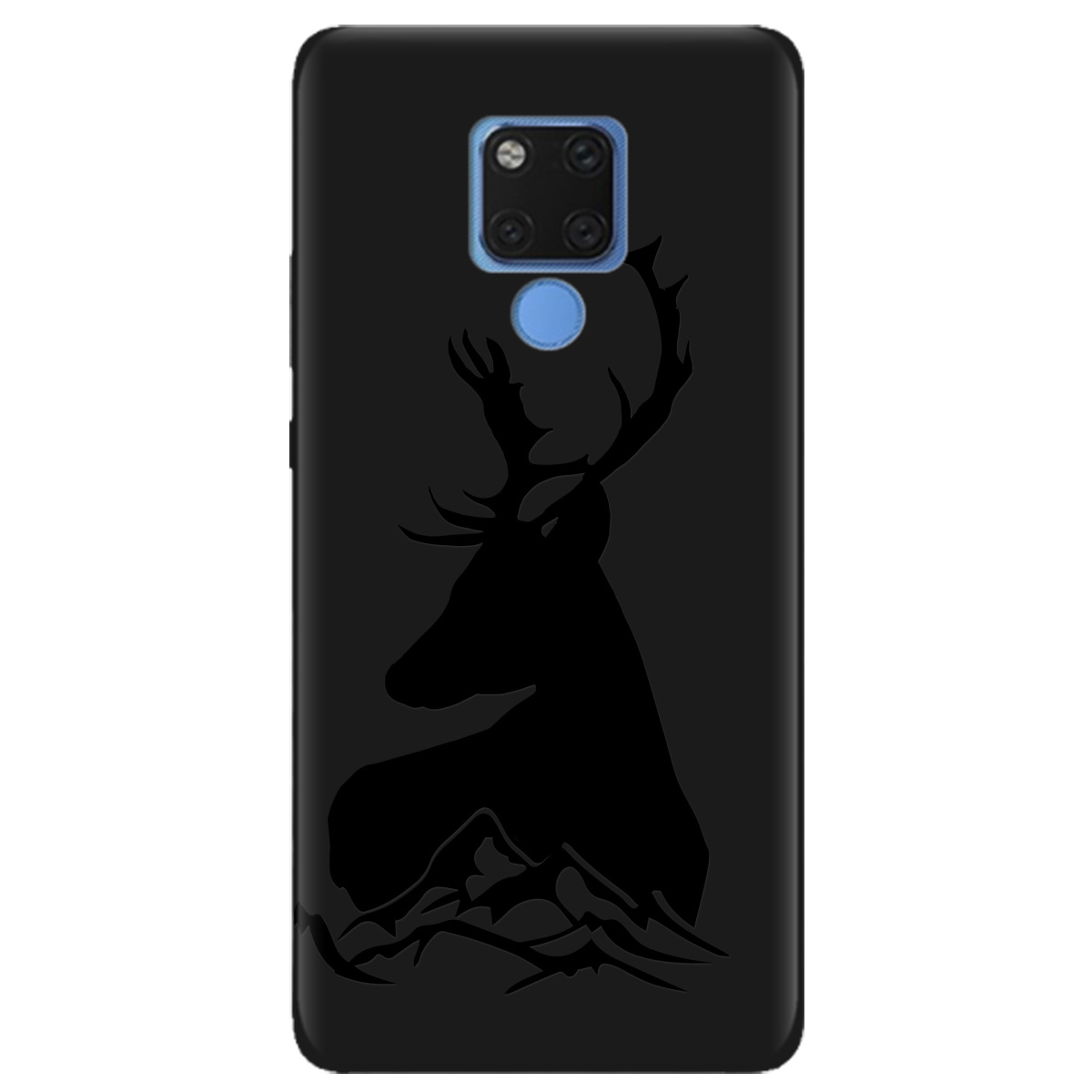 Чехол для Huawei Mate 20 X черный матовый soft touch Moral - фото 1