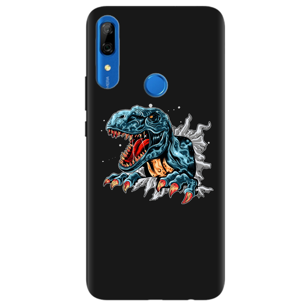 Чехол для Huawei P Smart Z черный матовый soft touch Rex - фото 1