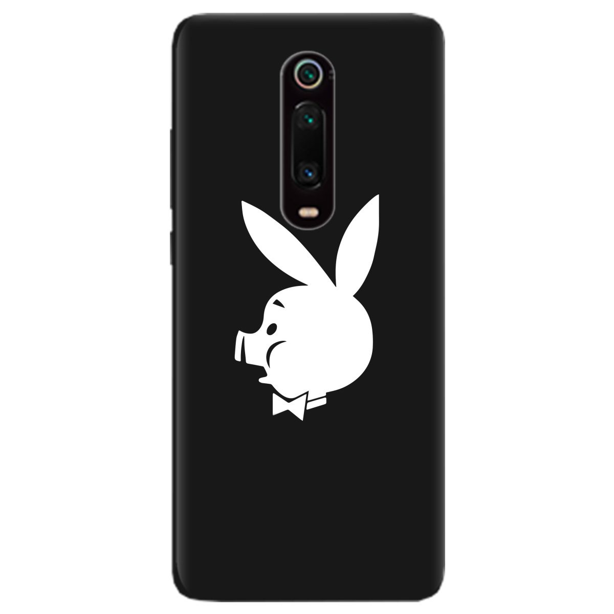 Чехол для Xiaomi Mi 9T Pro черный матовый soft touch Piggy - фото 1