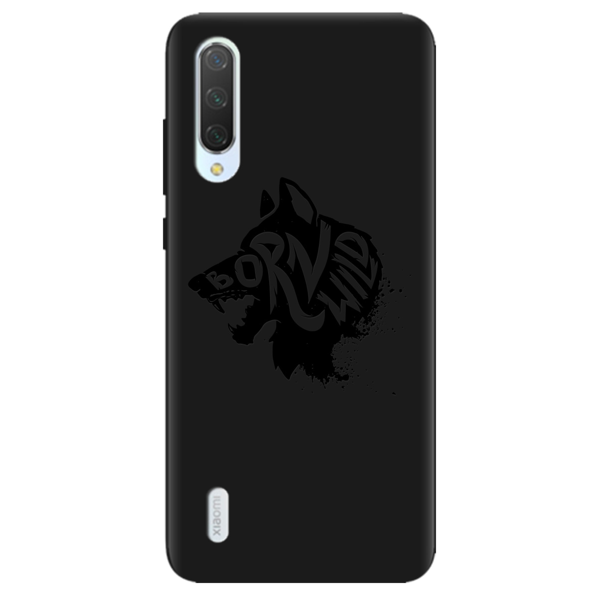 Чохол для Xiaomi Mi 9 Lite чорний матовий soft touch Born Wild - фото 1
