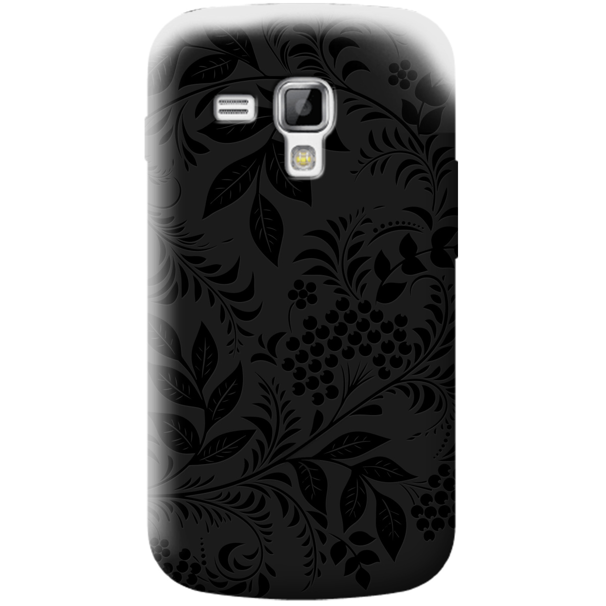 Чохол для Samsung Galaxy S Duos S7562 чорний матовий soft touch Art - фото 1
