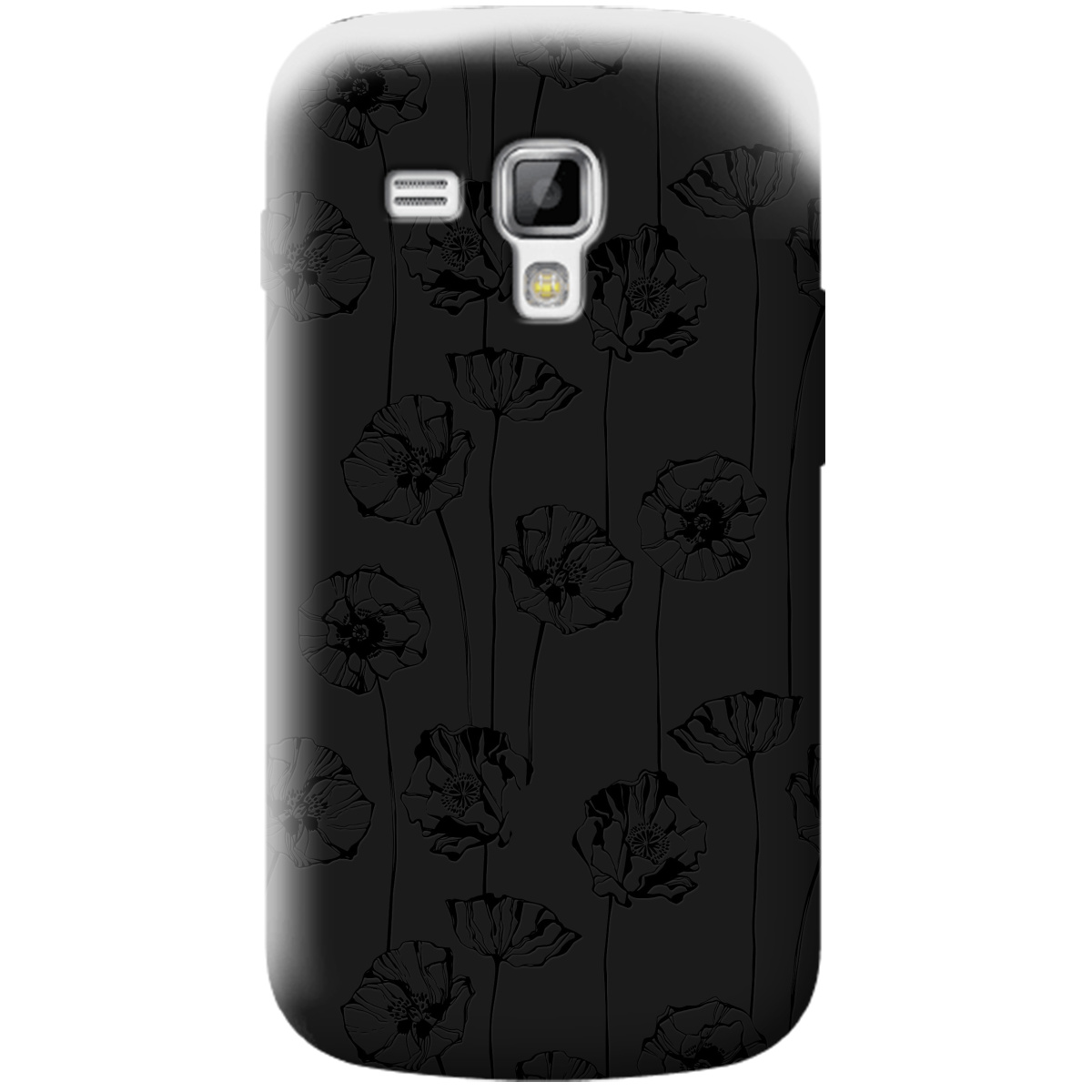 Чохол для Samsung Galaxy S Duos S7562 чорний матовий soft touch Mallow - фото 1