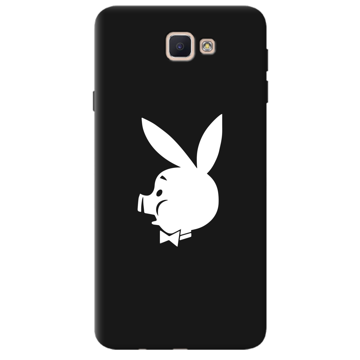 Чохол для Samsung Galaxy J7 Prime чорний матовий soft touch Piggy - фото 1