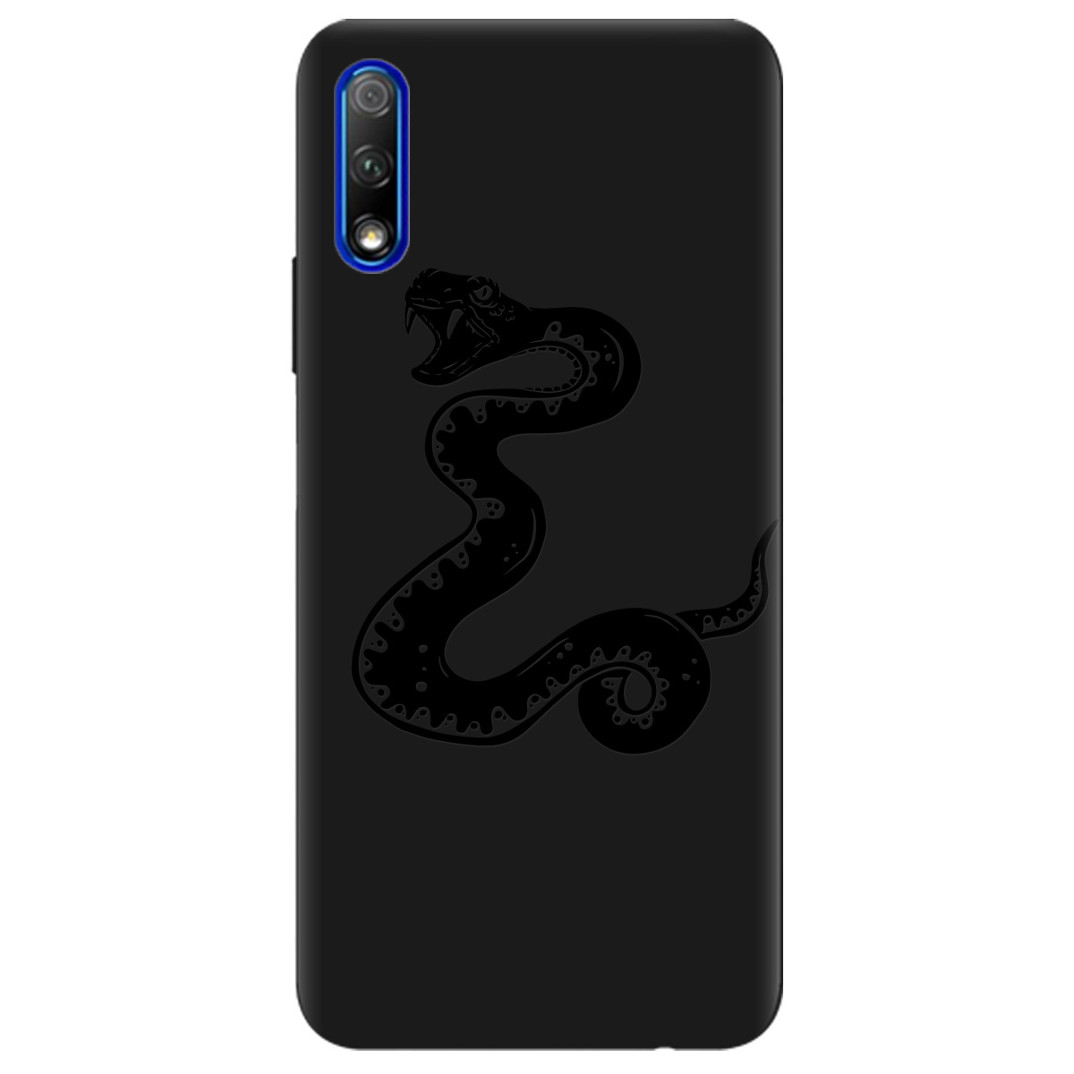 Чехол для Huawei Honor 9X Pro черный матовый soft touch Сobra - фото 1