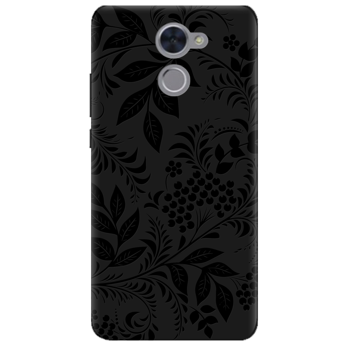 Чехол для Huawei Y7 Prime черный матовый soft touch Art - фото 1