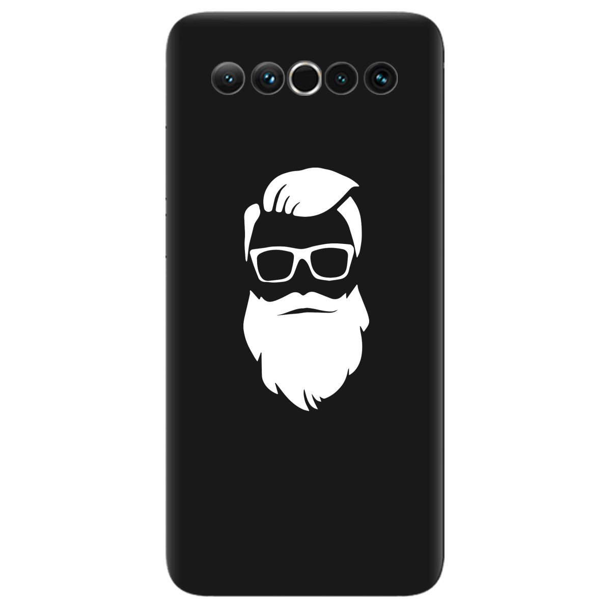 Чехол для Meizu 17 черный матовый soft touch Beard - фото 1