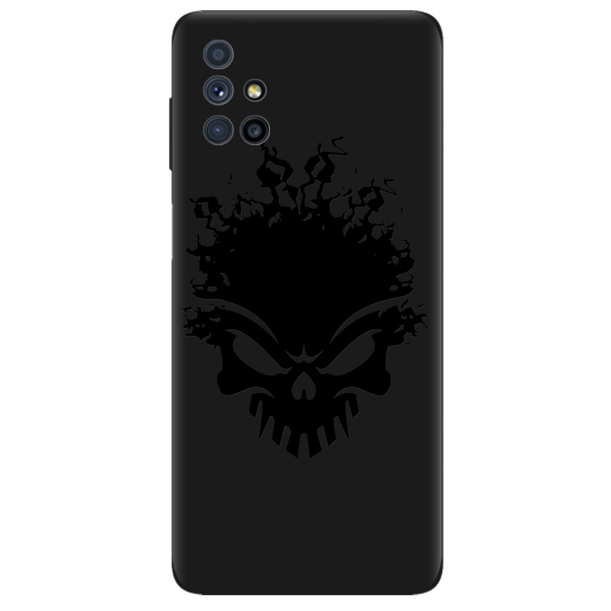 Чехол для Samsung Galaxy M51 черный матовый soft touch Ugolek - фото 1