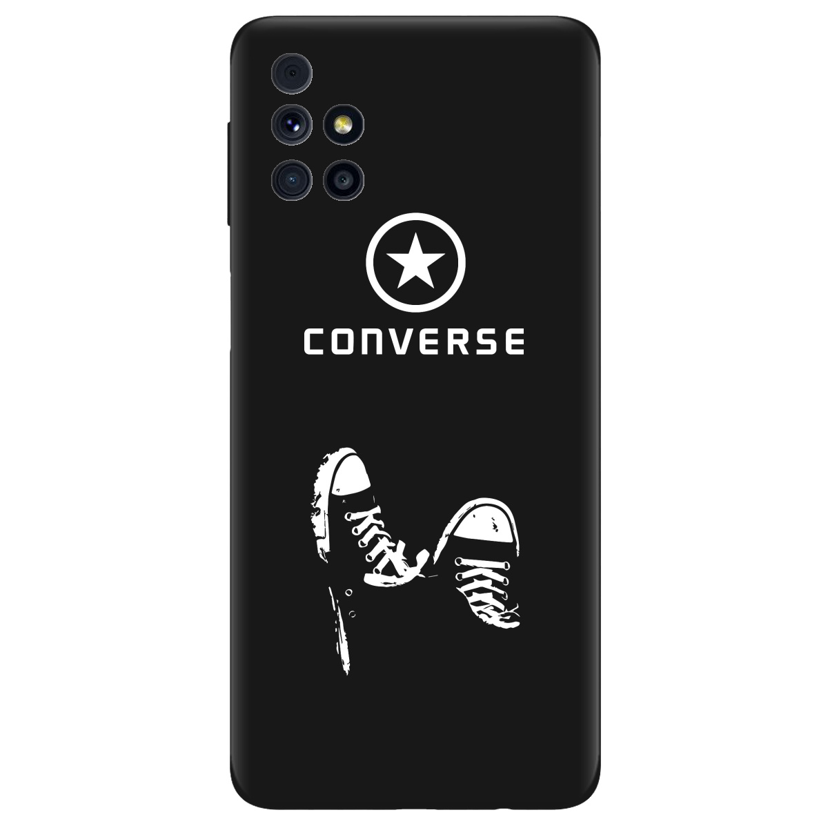 Чохол для Samsung Galaxy M31s чорний матовий soft touch Converse - фото 1