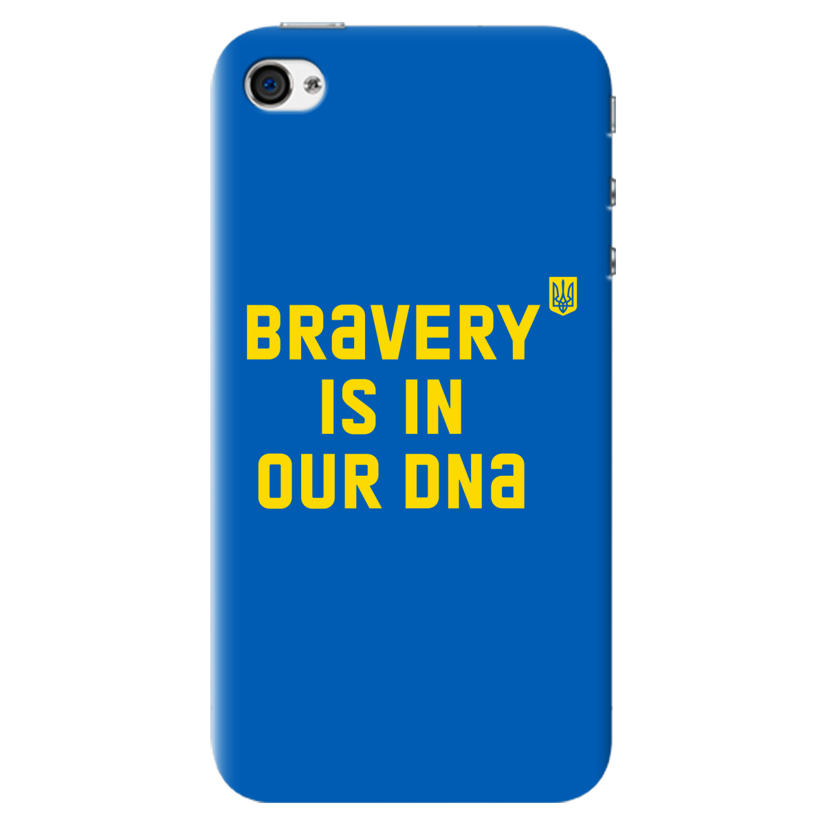 Чехол для Apple iPhone 4 / 4S Bravery is in our DNA - фото 1