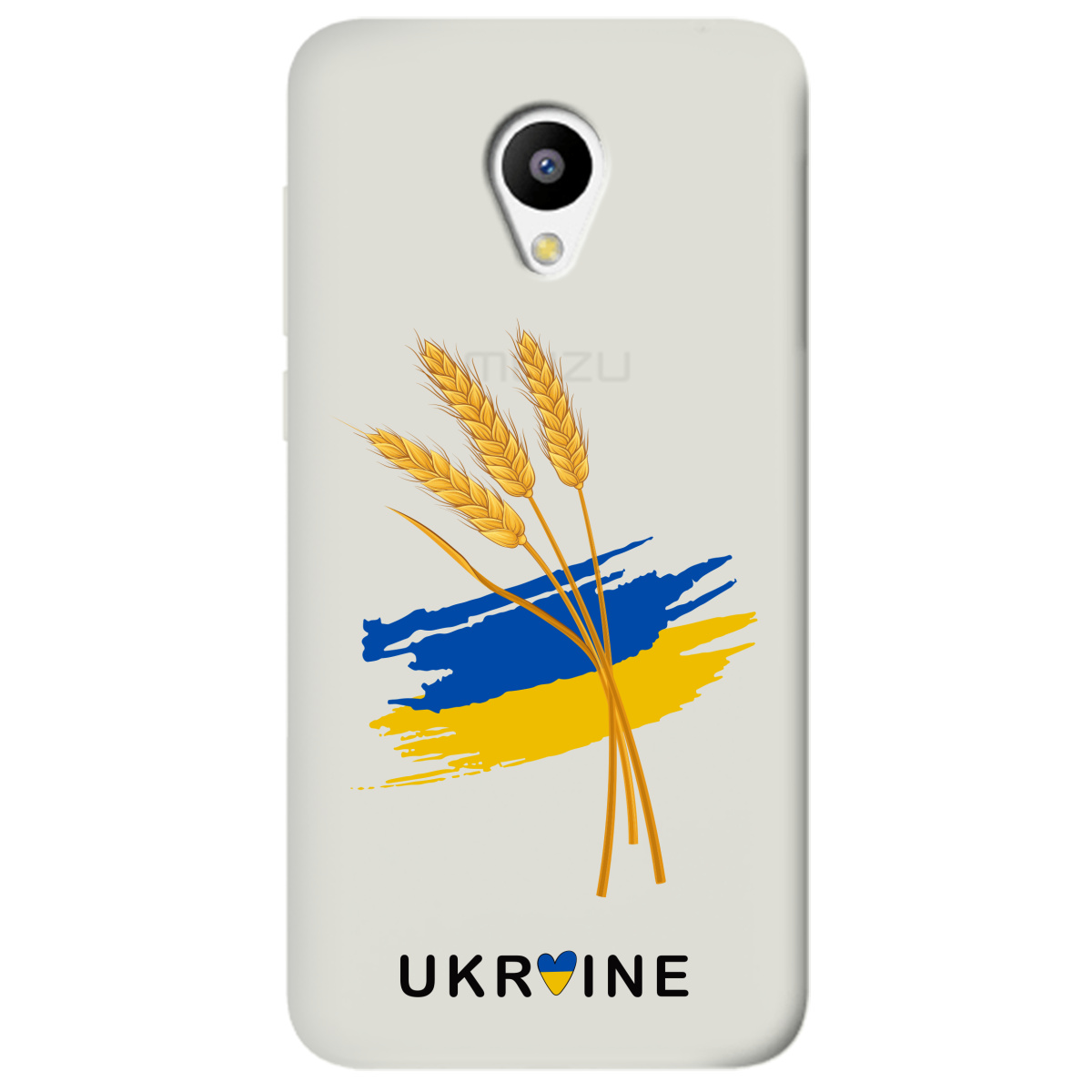 Чехол для Meizu M3 / M3s полупрозрачный матовый soft touch Spikelets - фото 1