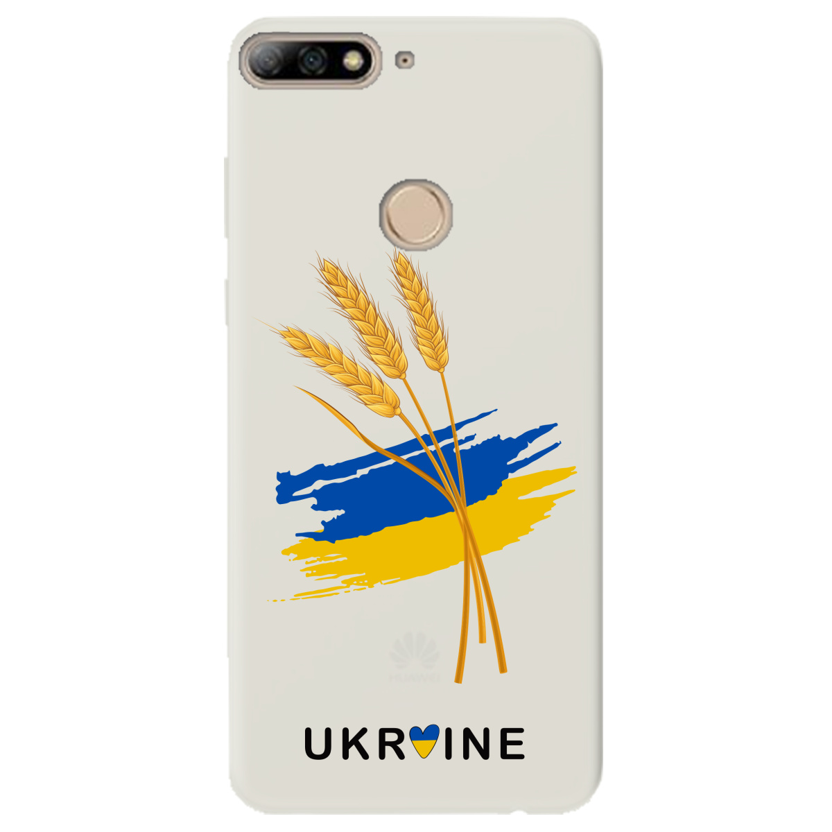 Чехол для Huawei Y7 Prime 2018 полупрозрачный матовый soft touch Spikelets - фото 1