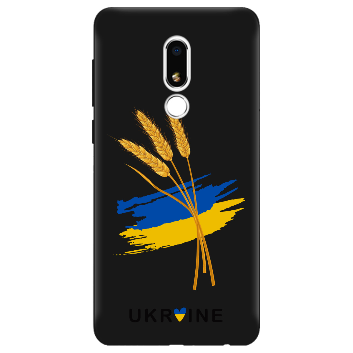 Чохол для Meizu V8 чорний матовий soft touch Spikelets - фото 1