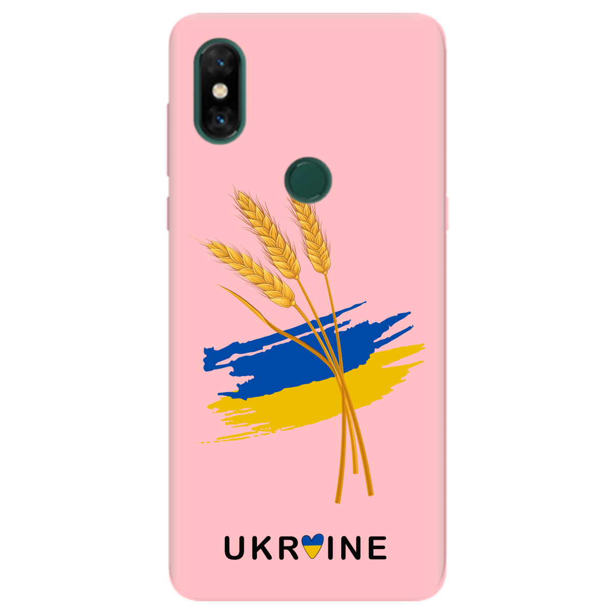 Чехол для Xiaomi Mi Mix 3 нежно-розовый матовый soft touch Spikelets - фото 1