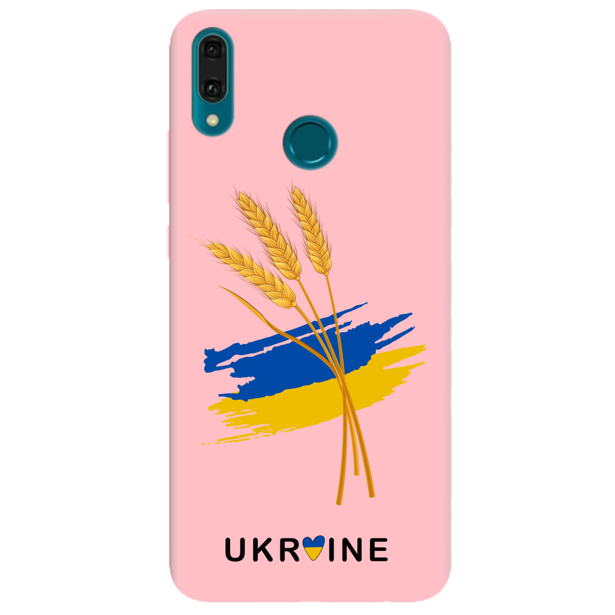 Чехол для Huawei Y9 2019 нежно-розовый матовый soft touch Spikelets - фото 1