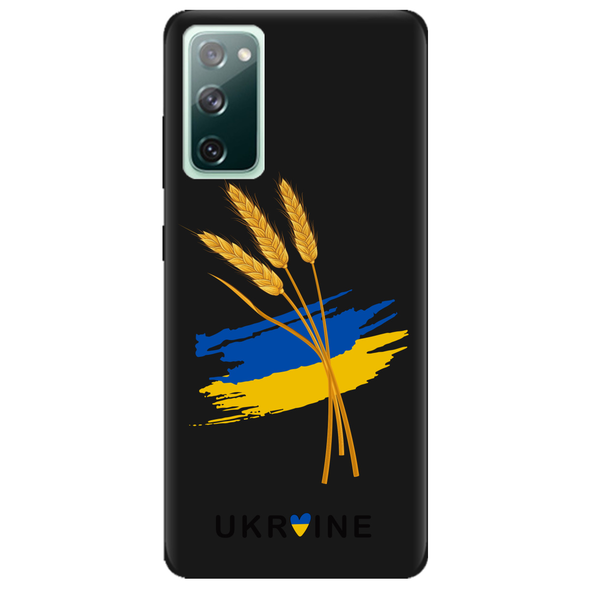 Чехол для Samsung Galaxy S20 FE черный матовый soft touch Spikelets - фото 1