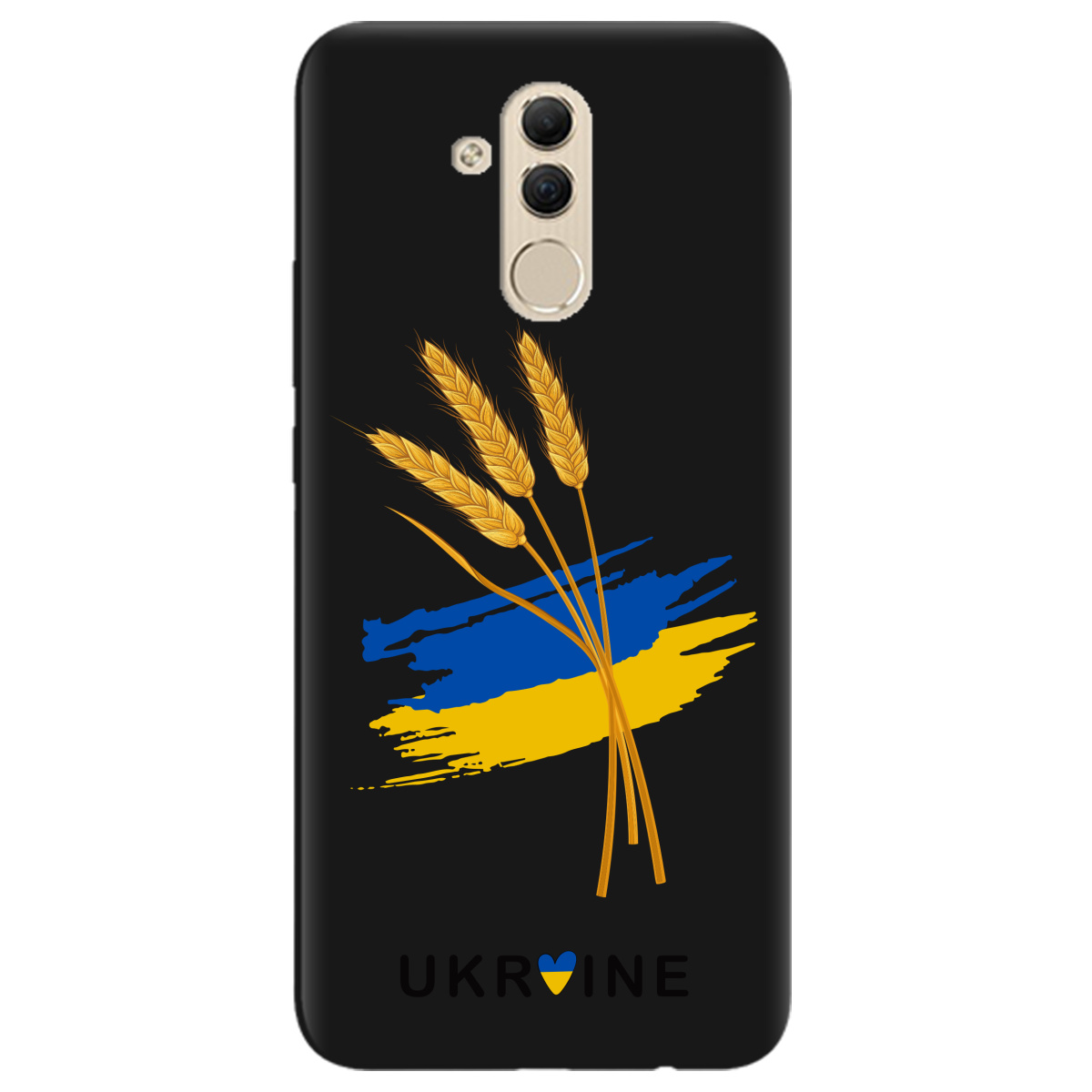 Чехол для Huawei Mate 20 Lite черный матовый soft touch Spikelets - фото 1