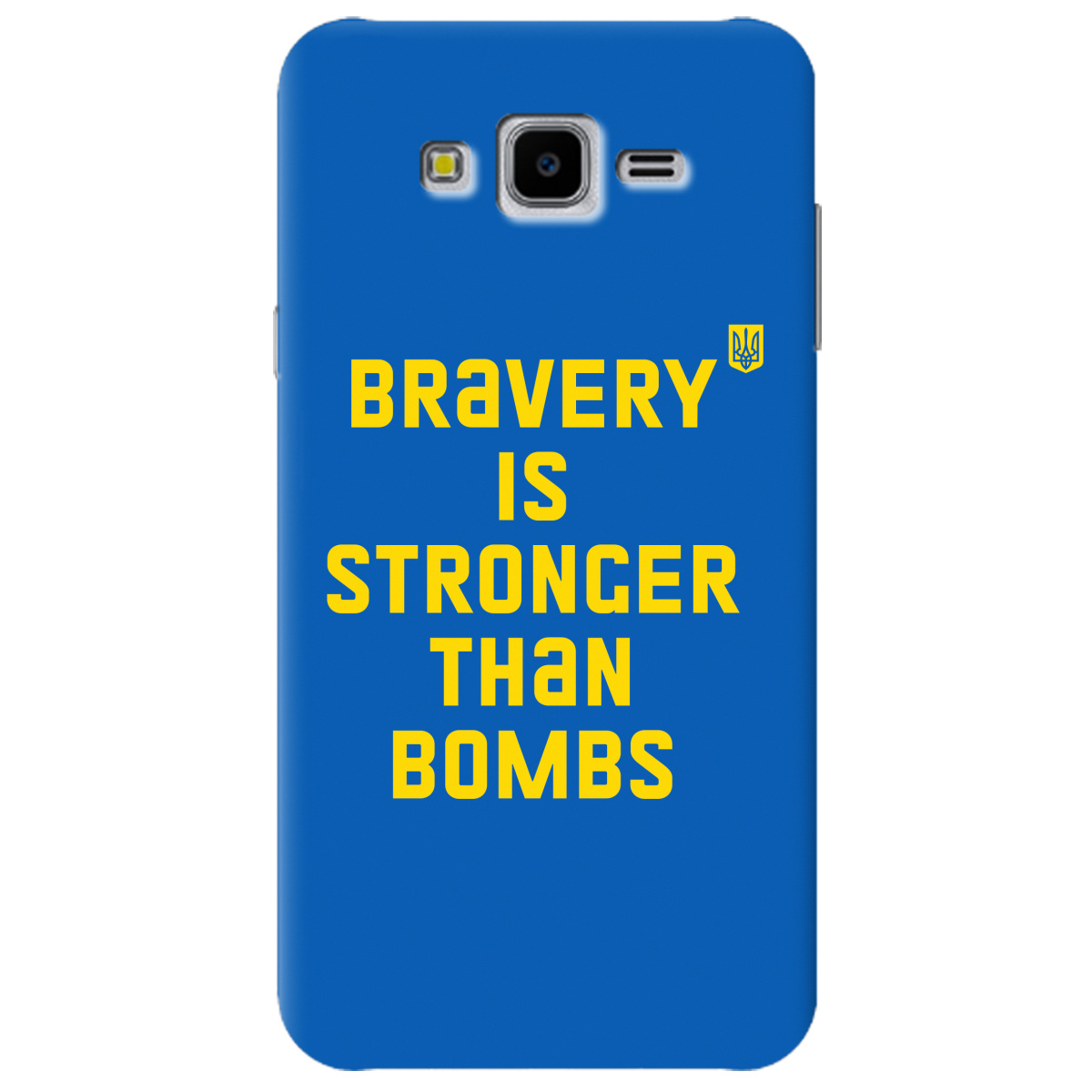 Чехол для Samsung Galaxy J7 Neo J701F / DS Bravery is stronger than bombs - фото 1