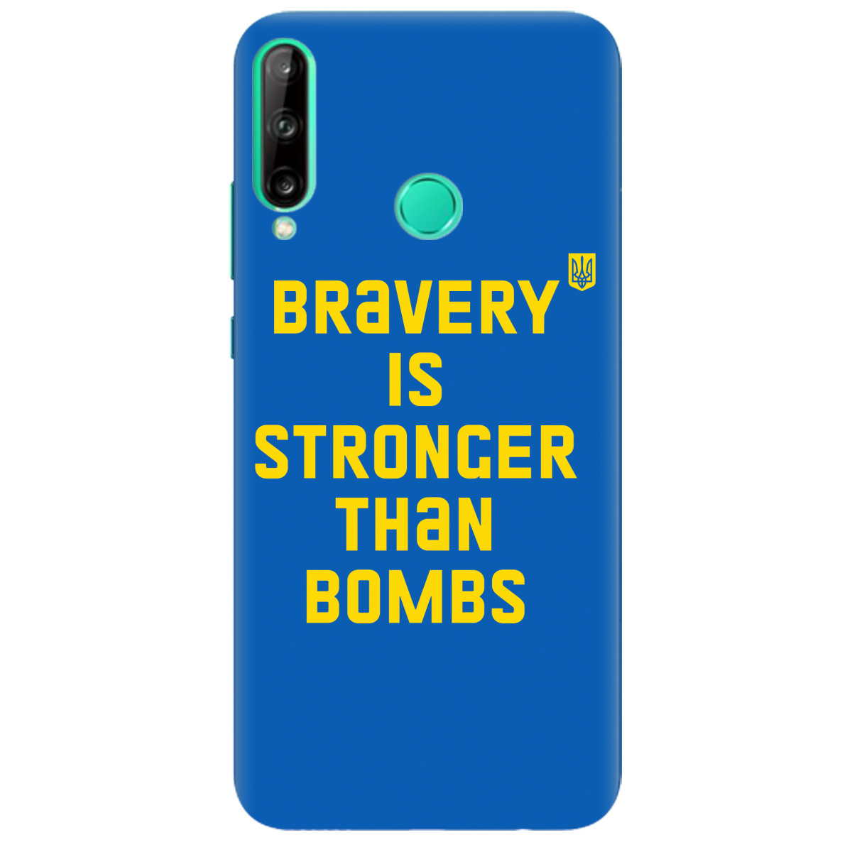 Чохол для Huawei P40 Lite e Bravery is stronger than bombs - фото 1