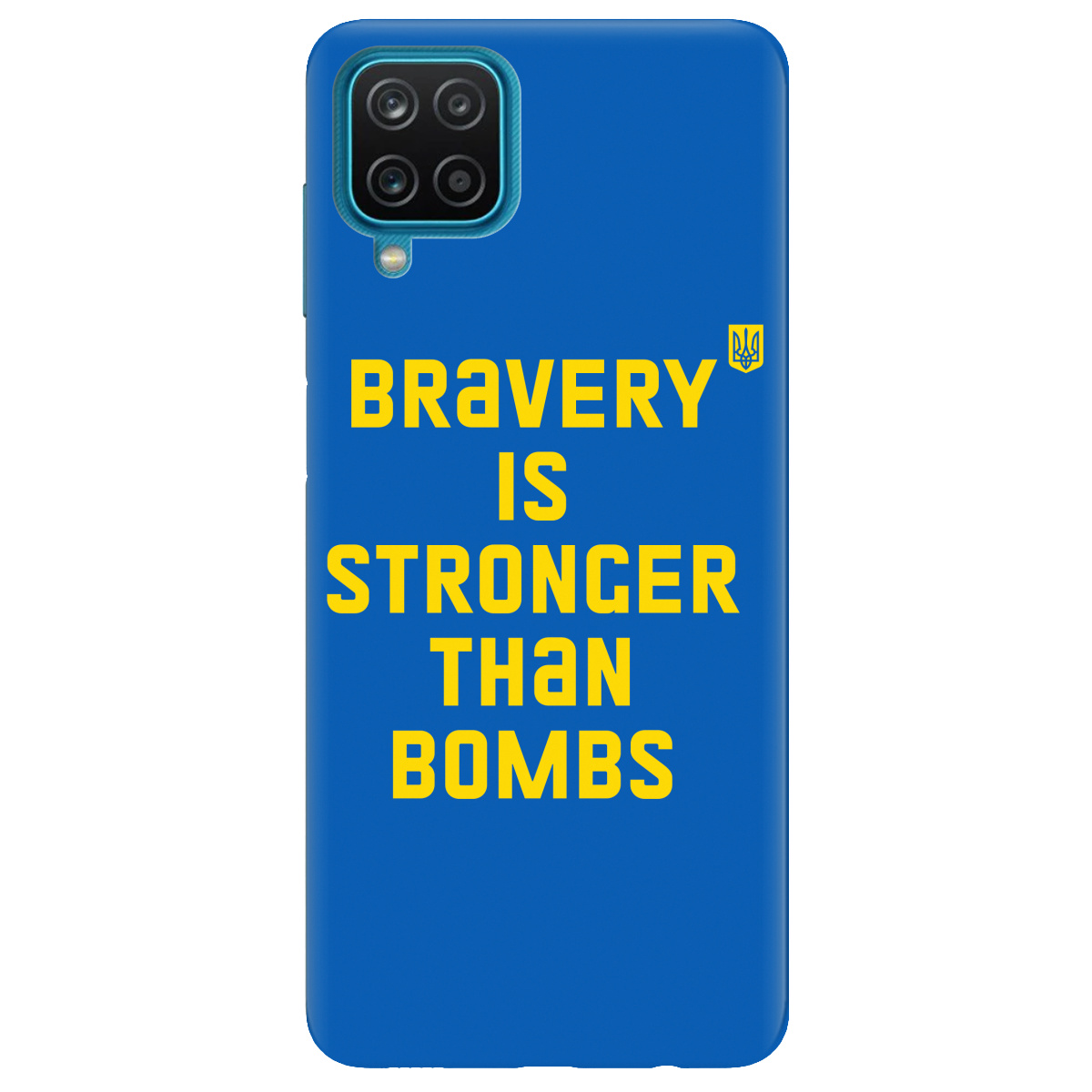 Чохол для Samsung Galaxy F12 Bravery is stronger than bombs - фото 1