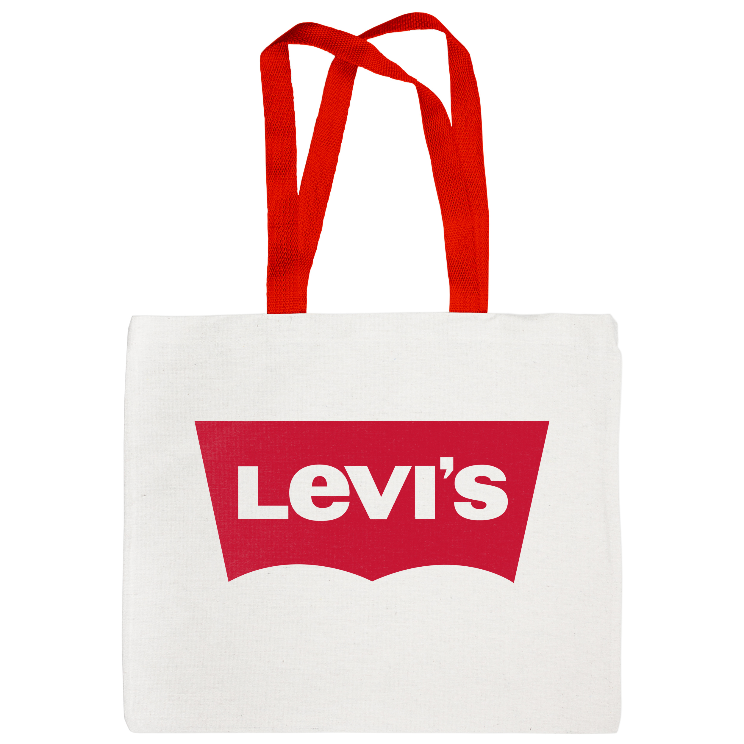 Эко сумка с красными ручками (40,5*35,5 см) Levi's - фото 1