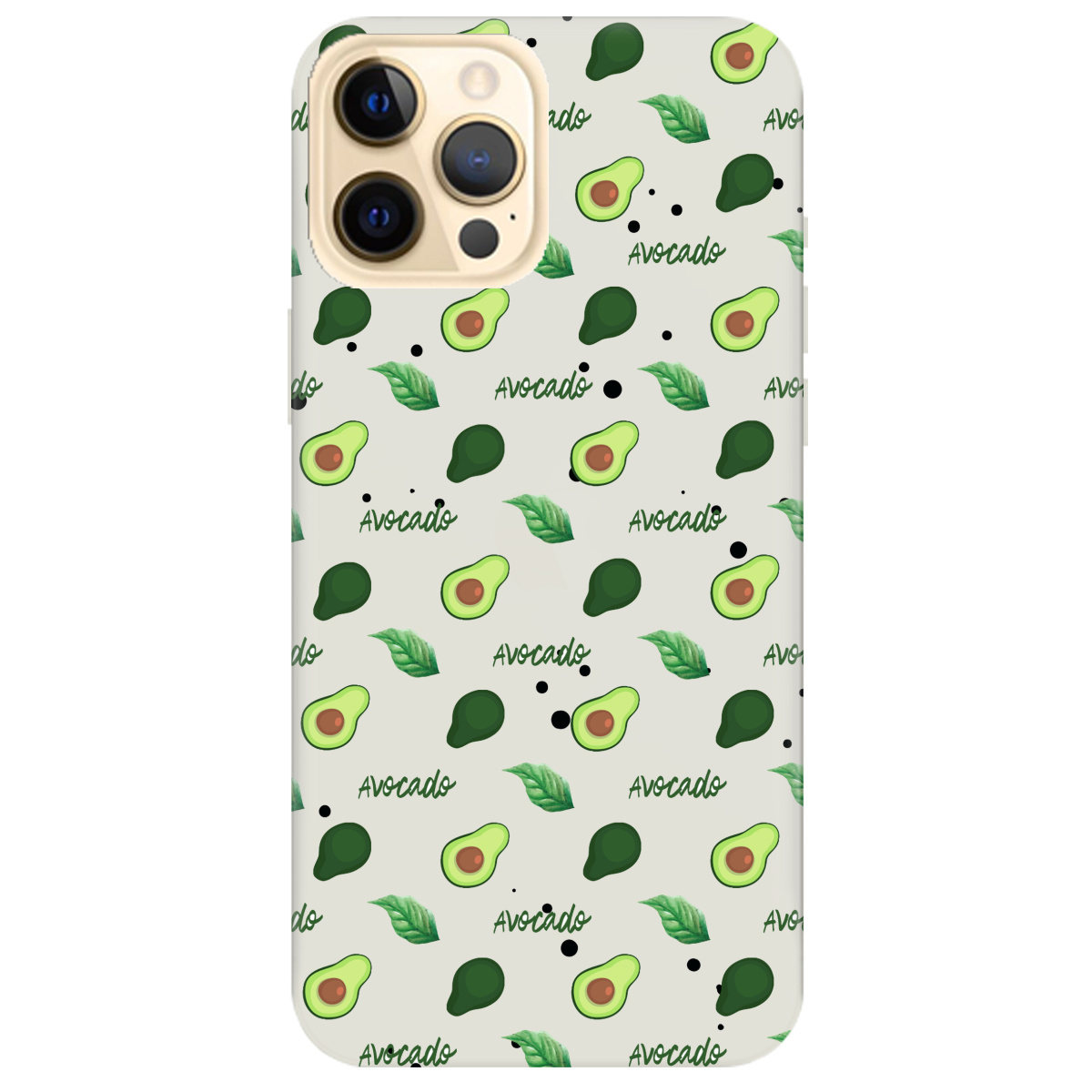 Чохол для Apple iPhone 12 Pro напівпрозорий матовий soft touch Avocado - фото 1