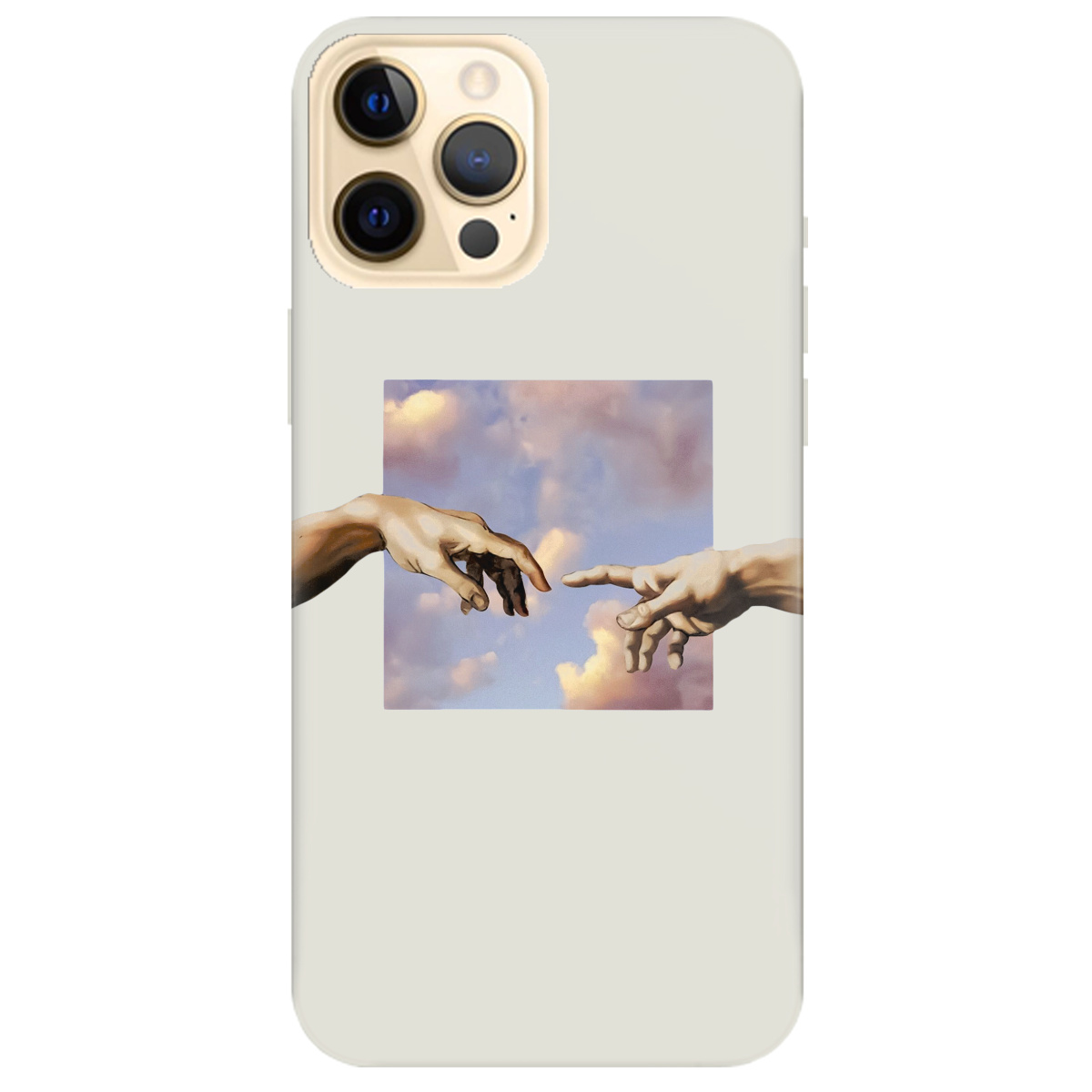 Чохол для Apple iPhone 12 Pro напівпрозорий матовий soft touch Hands - фото 1