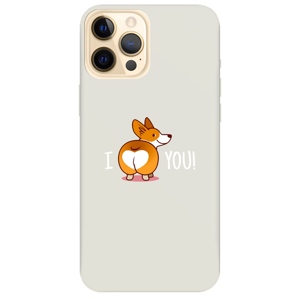 Чохол для Apple iPhone 12 Pro напівпрозорий матовий soft touch Corgi - фото 1