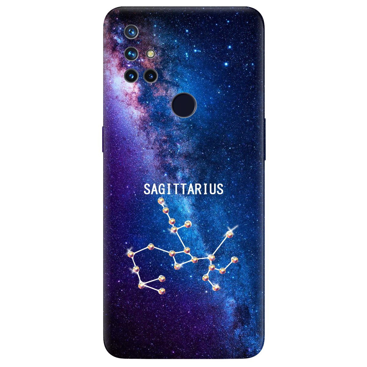 Чехол для OnePlus Nord N10 5G Sagittarius (Стрелец) со стразами - фото 1