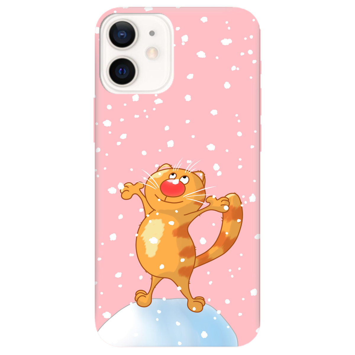 Чохол для Apple iPhone 12 Mini ніжно-рожевий матовий soft touch By Happy - фото 1