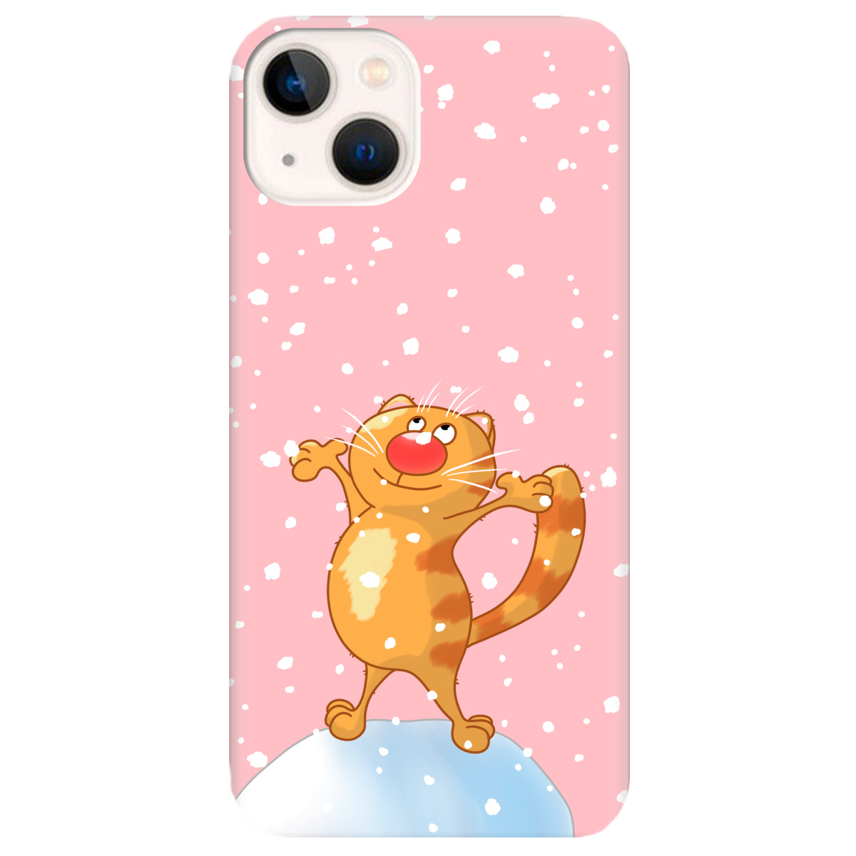 Чехол для Apple iPhone 13 Mini нежно-розовый матовый soft touch By Happy - фото 1