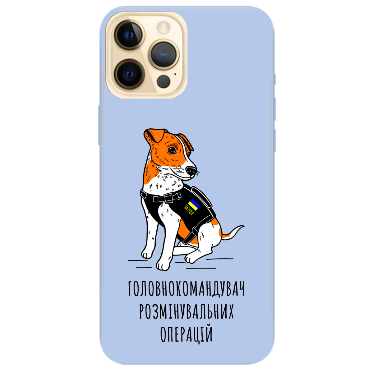Чохол для Apple iPhone 12 Pro Ніжно-блакитний матовий soft touch Patron - фото 1