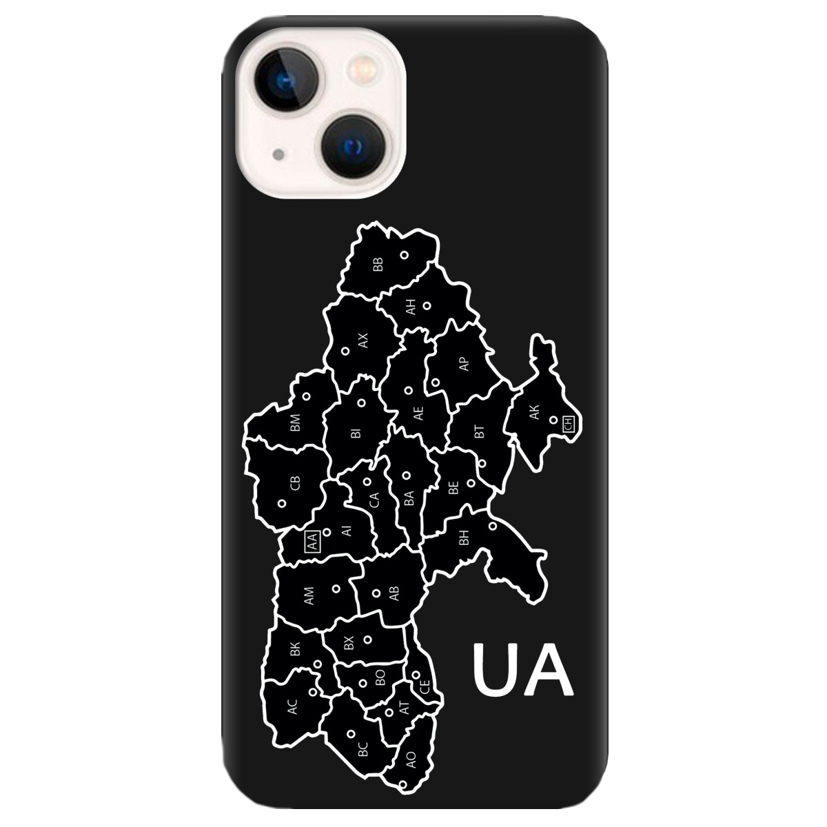 Чехол для Apple iPhone 13 Mini черный матовый soft touch UA - фото 1