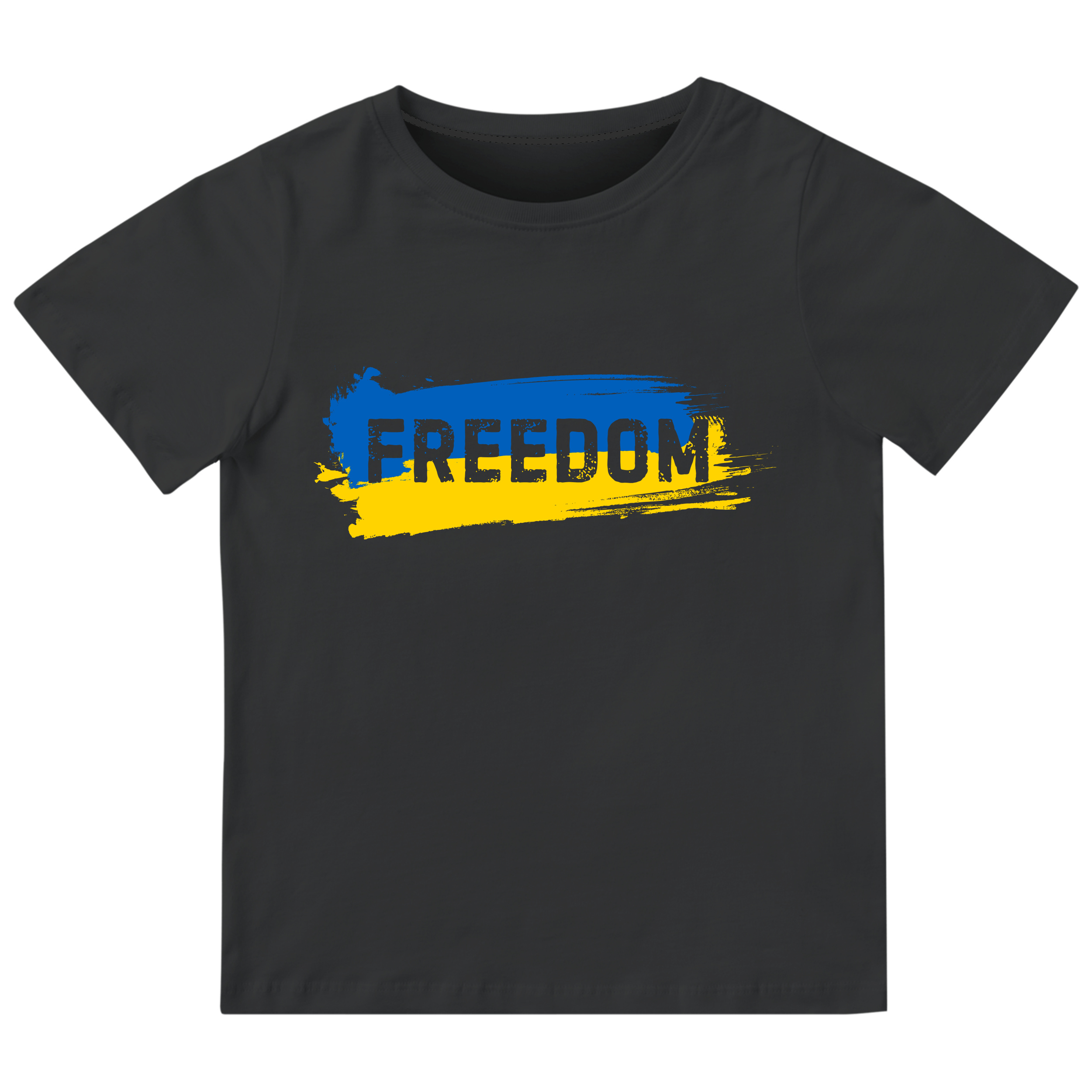 Футболка дитяча чорна бавовна/еластан Freedom 146 - фото 1