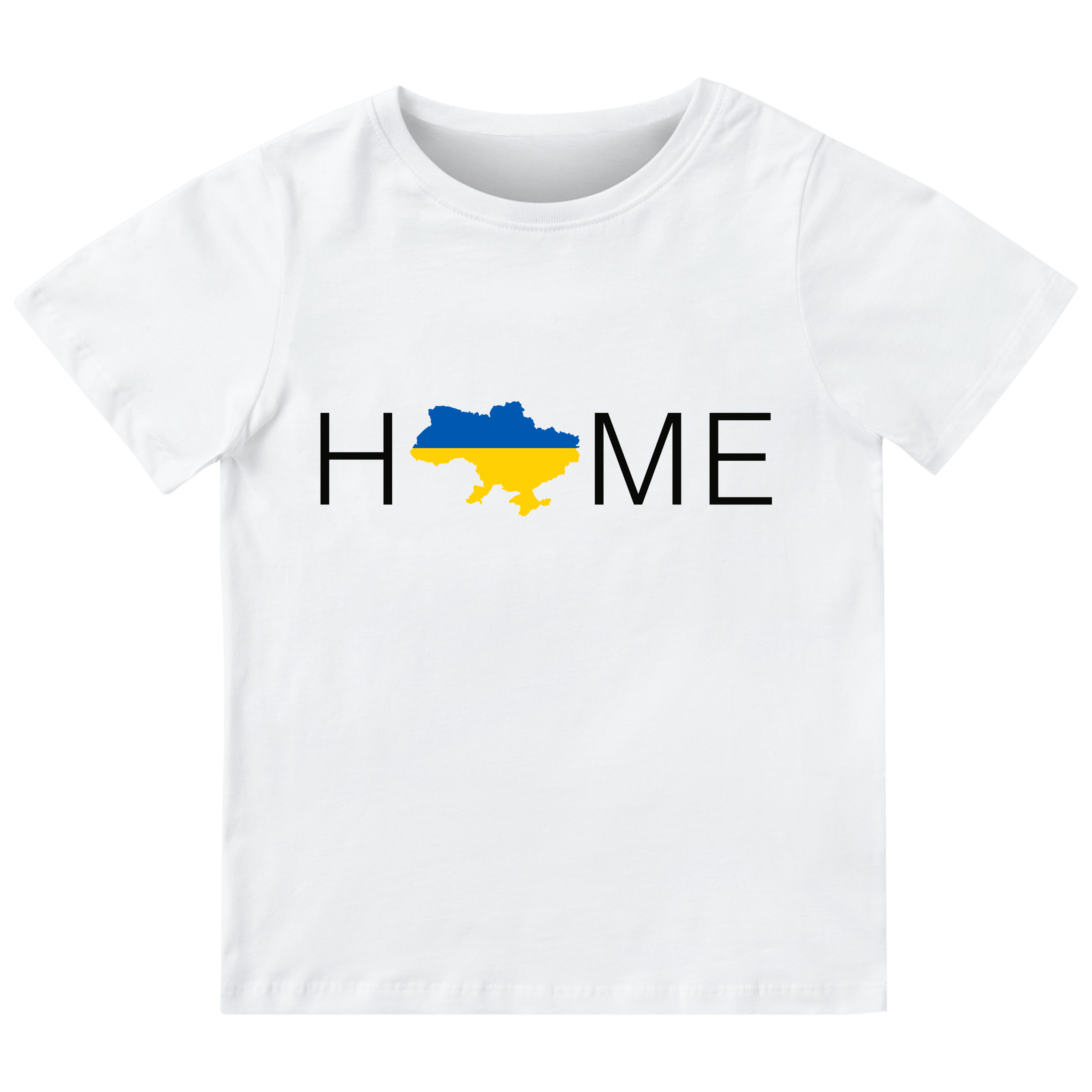 Футболка детская белая хлопок/эластан Home 116 - фото 1